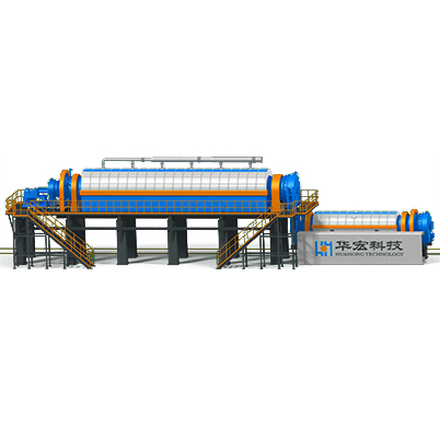 Pyrolysis furnace and cooling kiln